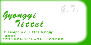 gyongyi tittel business card